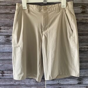 Columbia PFG Men's Shorts Size 30 Khaki Pockets Logo